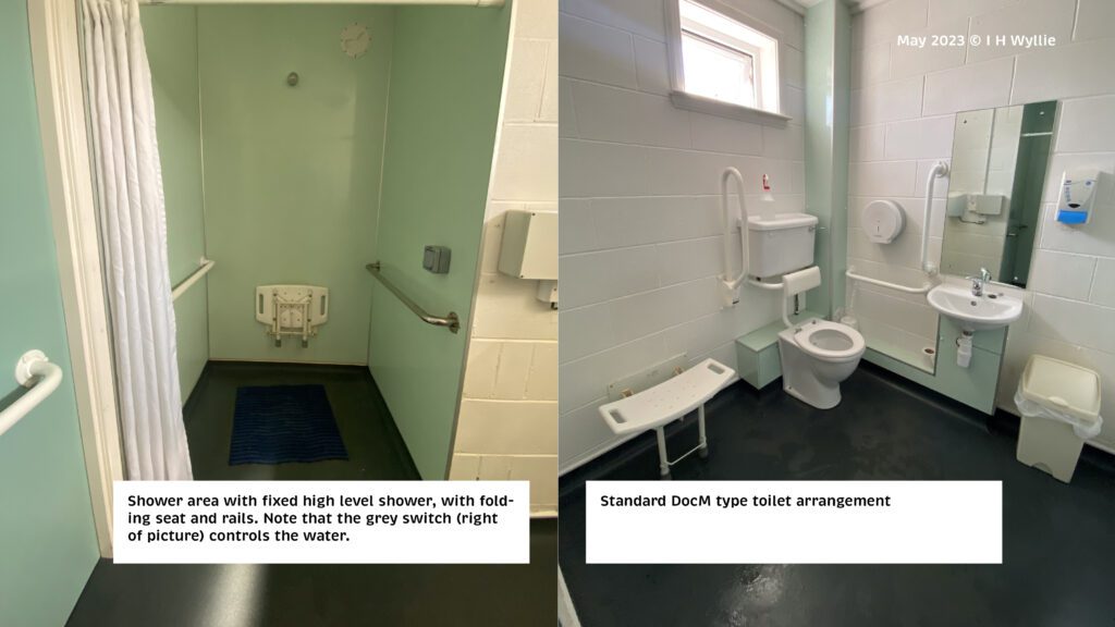 Image showing the provision of showering and toilet facilities at Caley Marine. 
